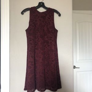 Burgundy dress